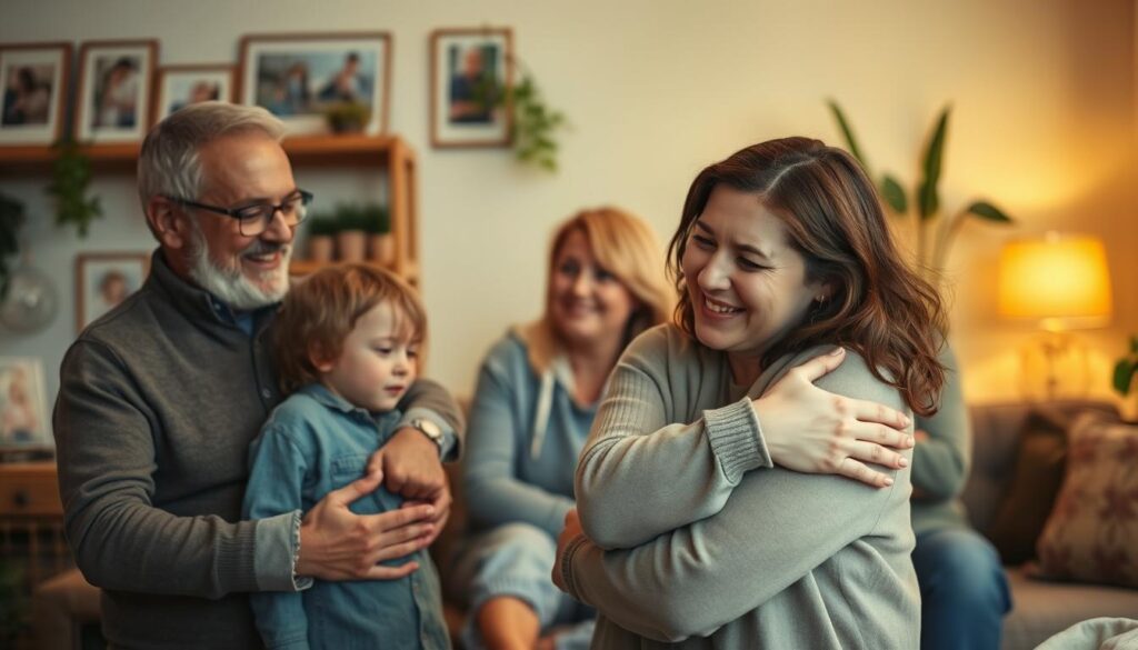 støtte fra familie og venner